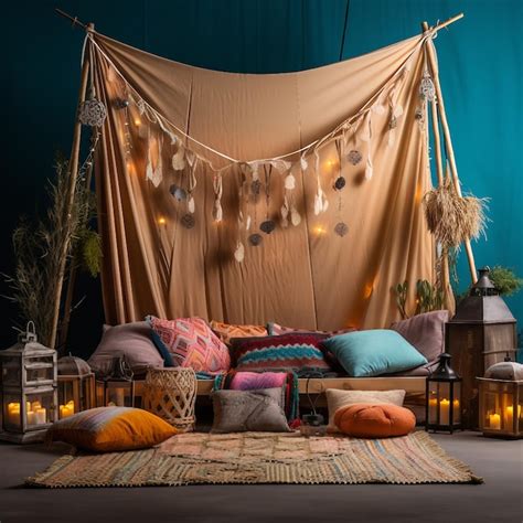 Premium AI Image | bohemian festival decor