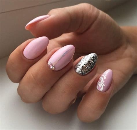 Нежно Розовые Ногти Со Стразами Фото Дизайн — Richnail.ru