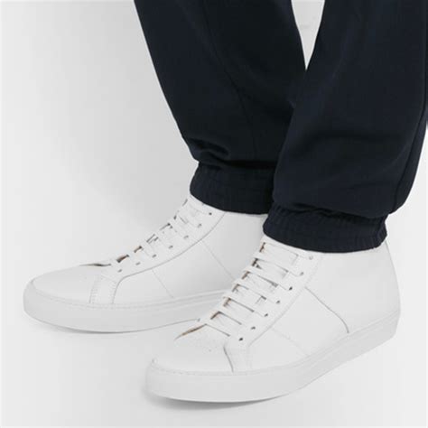 Men's All White High Top Sneakers | China Shoe Factory - China Shoe ...