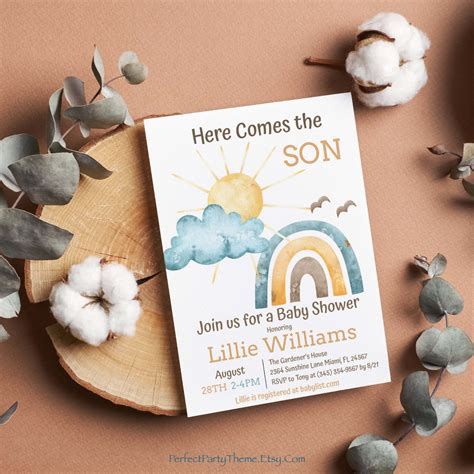22 Here Comes The Son Baby Shower Ideas - Traveling The Path