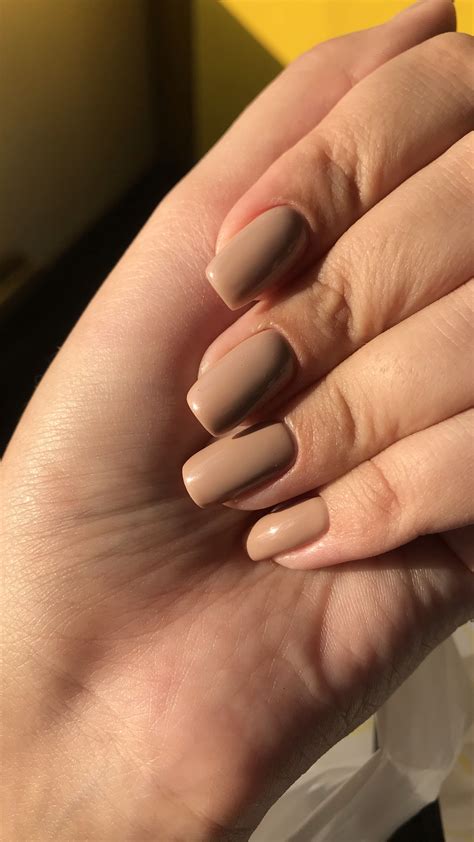 Nude nails | Beige nails, Nails, Plain nails