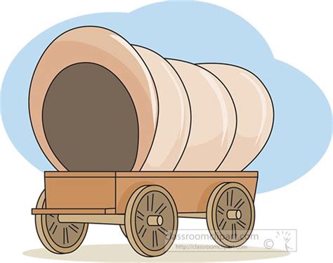 Cowboys Clipart - covered-wagon-clipart - Classroom Clipart