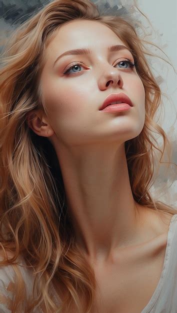 Premium AI Image | portrait of beautiful woman soft tones