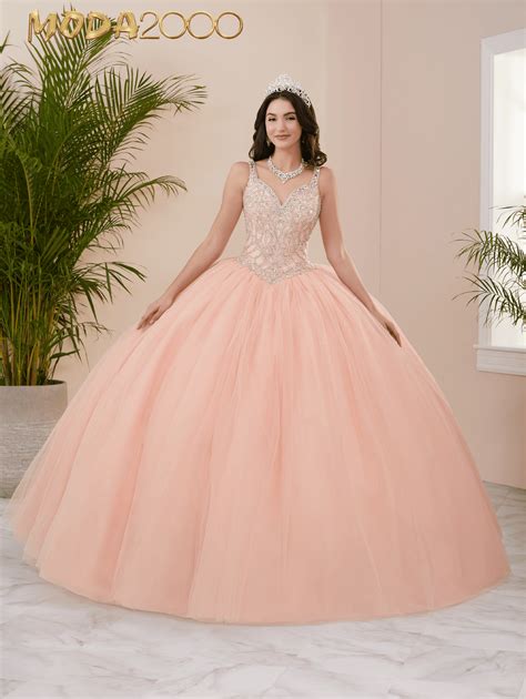 Peach Puffy Quinceanera Dresses