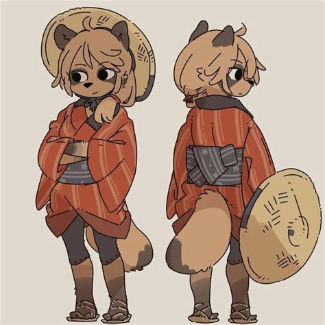 tanuki oc tanuki clothing tanuki character art cute art