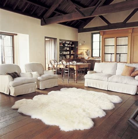 Modern Country Style: Sheepskin Rugs and Throws: Eighties Throwback Or ...