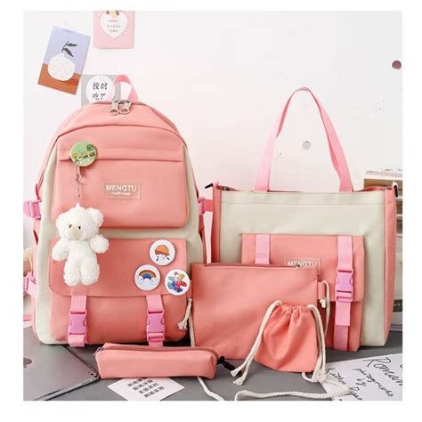 Bolsa Escola Particular - Bolsa Escolar Kit 5 2024 Nova Bolsa De Alta Capacidade Escola Pupils ...