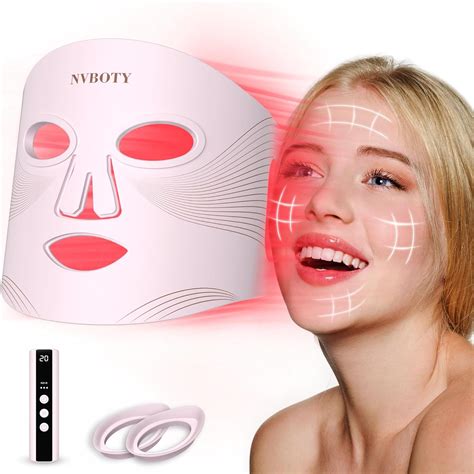 Amazon.com : NVBOTY LED Face Mask Light Therapy, 4 Modes Portable Red