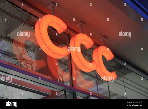 Berlin, Germany - November 14, 2020: CCC Shoes sign in front of their ...