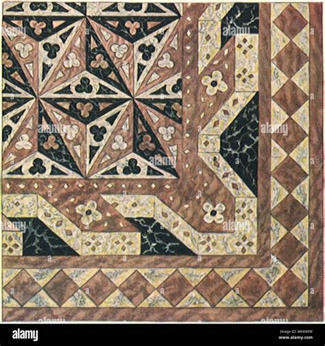gothic mosaic floor stock photo alamy