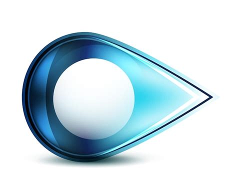 premium vector blue glossy abstract pointer