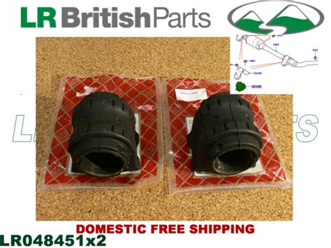 LAND ROVER FRONT STABILIZER BAR BUSHING RANGE R SPORT 14 ON SET NEW ...
