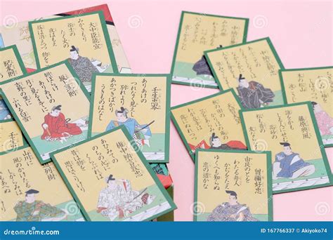 Japanese Hyakunin Isshu Karuta Cards Game Editorial Photography - Image ...