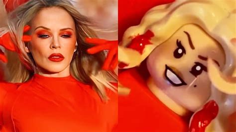 Kylie Minogue reacciona al video musical 'Padam Padam' de LEGO Design VP