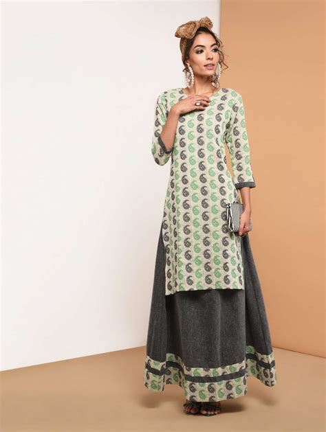 cotton kurta skirt sets