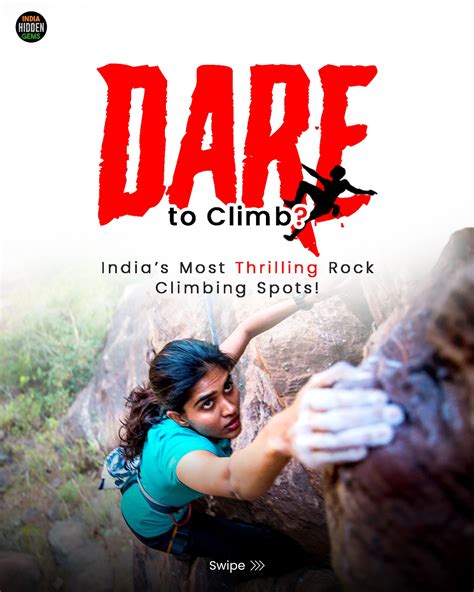 India Hidden Gems | Swipe ⬅ to uncover the most thrilling Rock climbing