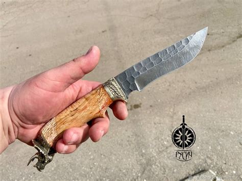 Нож из дамасской стали "Трицерапторс" в интернет-магазине Ярмарка ...
