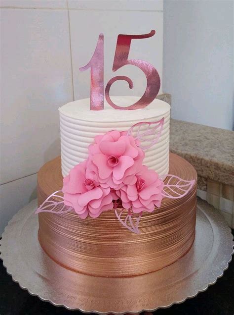 Bolos De 15 Anos Rose - Bolo de 15 anos: + de 130 bolos encantadores e modernos