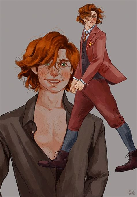 a drawing of two people in suits and ties
