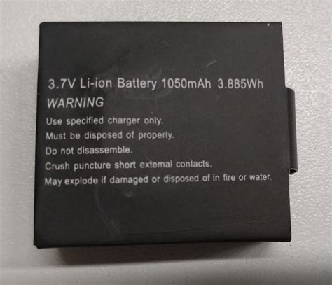 Аккумуляторная батарея Li-ion 3.7V 1Ah для Экшн камеры xDevice 4K