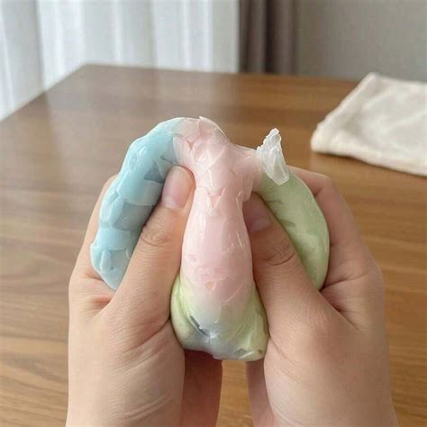 colorful crispy squishy ball handmade sensory squeeze stress relief