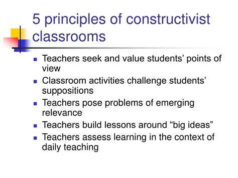 PPT - Elements of Constructivist Teaching Practices PowerPoint ...
