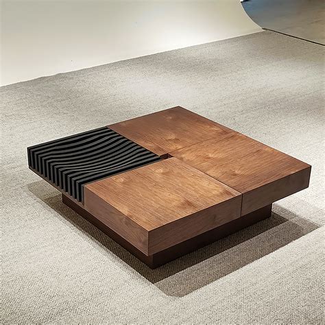Coffee Tables | Modern square coffee table, Coffee table square, Wooden