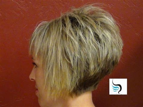 short stacked wedge haircut koreafas