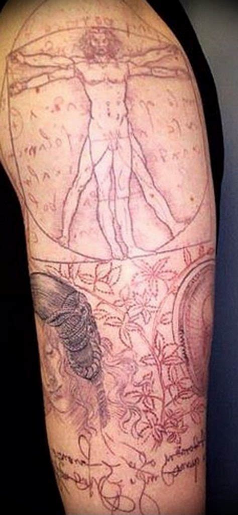 photo tattoo vitruvian man 22.02.2019 №092 - idea for drawing Vitruvian ...