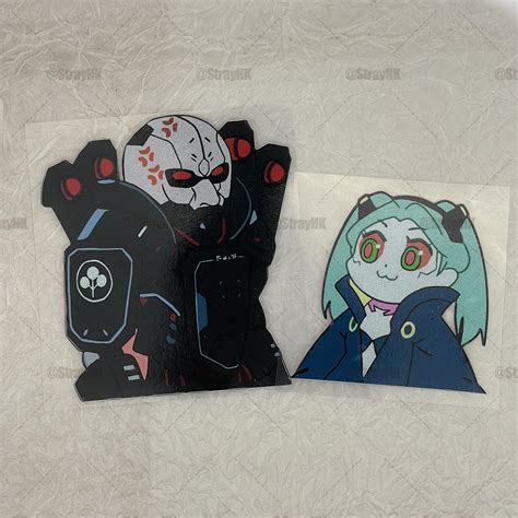 Edgerunners Rebecca & Adam Smasher Stickers Waterproof Vinyl - Etsy