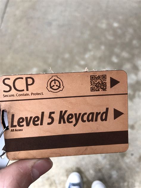 I made a leather SCP keycard! : r/SCP
