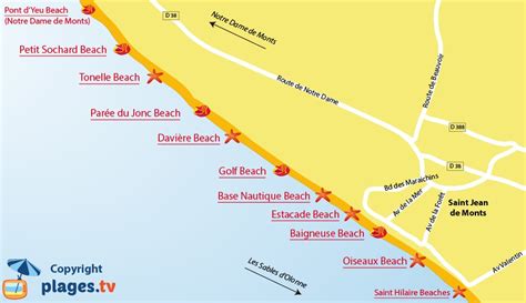 baigneuse beach  saint jean de monts vendee france plagestv