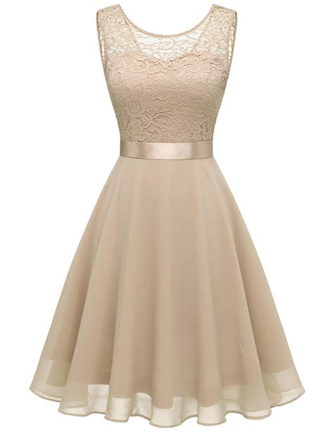 BeryLove Women Short Prom Dress Lace Wedding Guest Cocktail Party