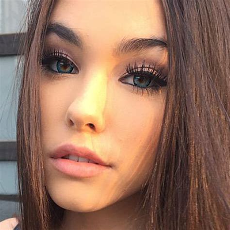 madison beer makeup brown eyeshadow mauve eyeshadow pink lipstick