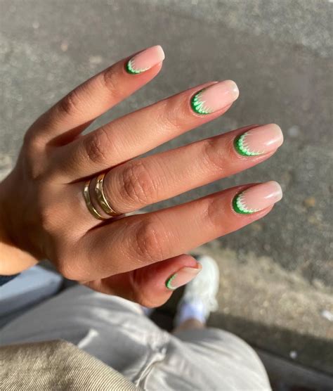 reverse french manicures