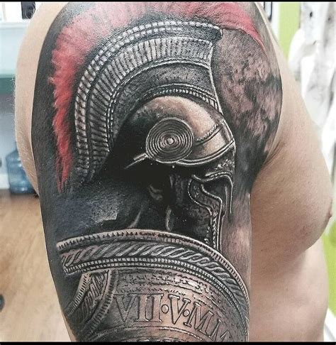 Spartan Shield Tattoos