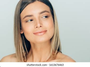 beauty face female natural skin tone stock photo  shutterstock