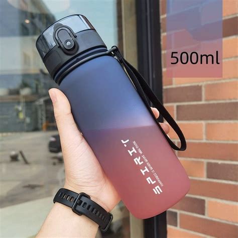 Спортивная бутылка для воды, 500 мл, Питьевая фитнес бутылка, с ...