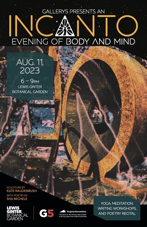 Gallery 5 Presents: An Incanto Evening of Body and Mind - Virginia ...