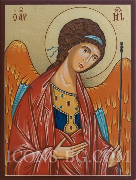 Свети Архангел Михаил - рисувана икона (R1) » ICONS-BG.COM