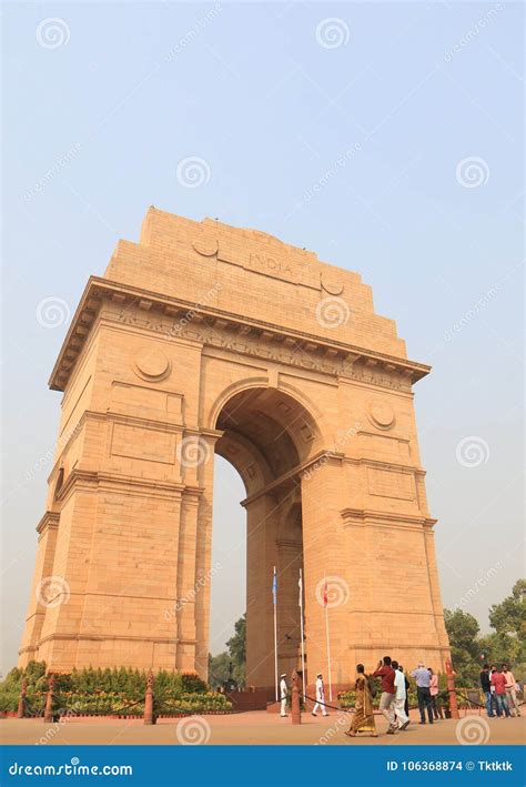 India Gate Historical Architecture New Delhi India Editorial Stock ...