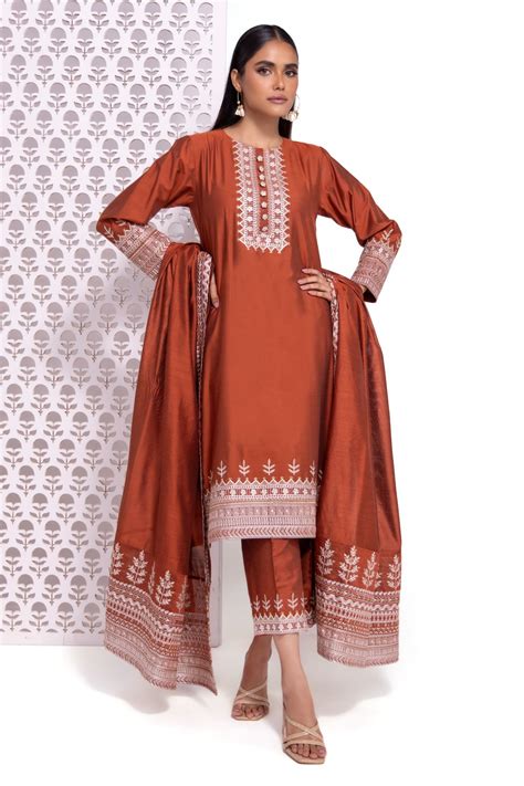 Buy Kurta | 0.0 N/A | EST24514-VG_RUST | Khaadi Global