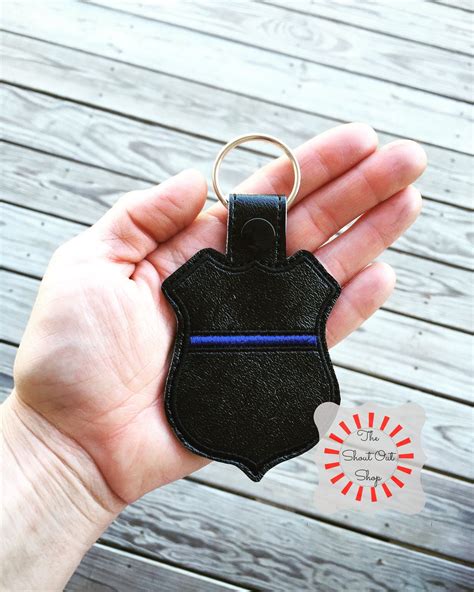 Police Badge Keychain, Police Badge Key Chain, Police Badge Key Fob ...