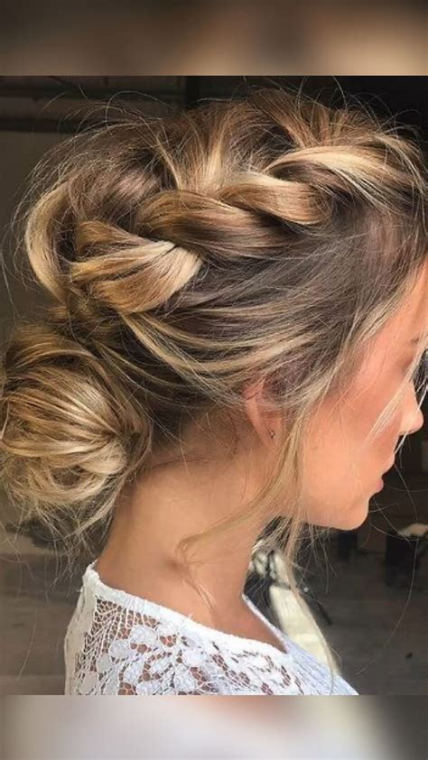braided bun hairstyles  bun  braid wedding hairstyleselegant