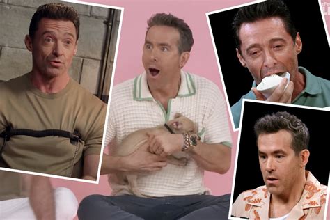 Ryan Reynolds & Hugh Jackman Promo-Palooza! Puppies! Hot Wings! Dirty Lies! - Perez Hilton