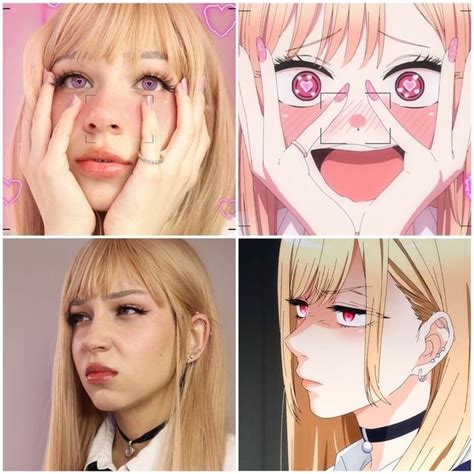 марин косплей | Anime cosplay makeup, Hair styles, Special event hair