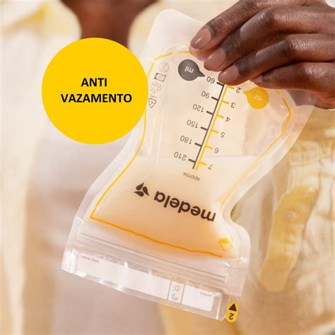 Sacos Para Armazenar Leite Materno São Reutilizáveis - Sacos Para Armazenar Leite Materno Easy Pour Medela - 50 Unidades ...