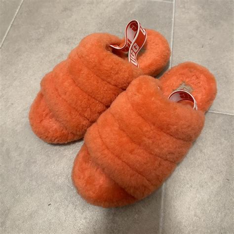 Ugg fluff yeah slippers Worn 4 times indoors Lots... - Depop