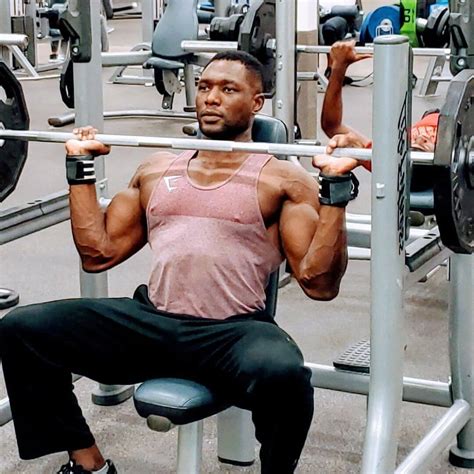 overhead barbell press