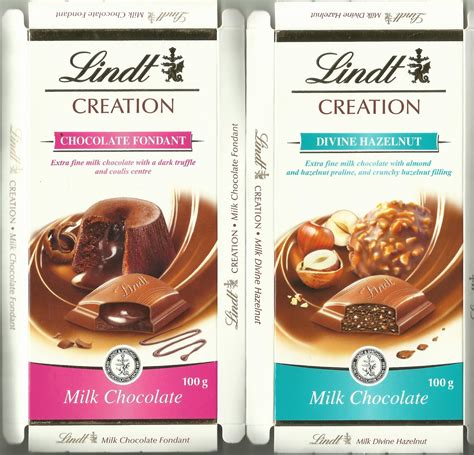 Kolekcja opakowań po czekoladach: Czekolady Lindt